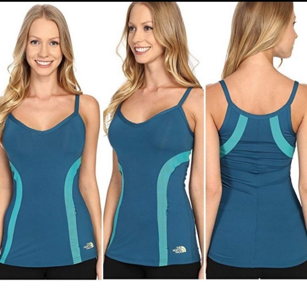 NWT The North Face womens Rio Size S Blue outdoor water tank Top